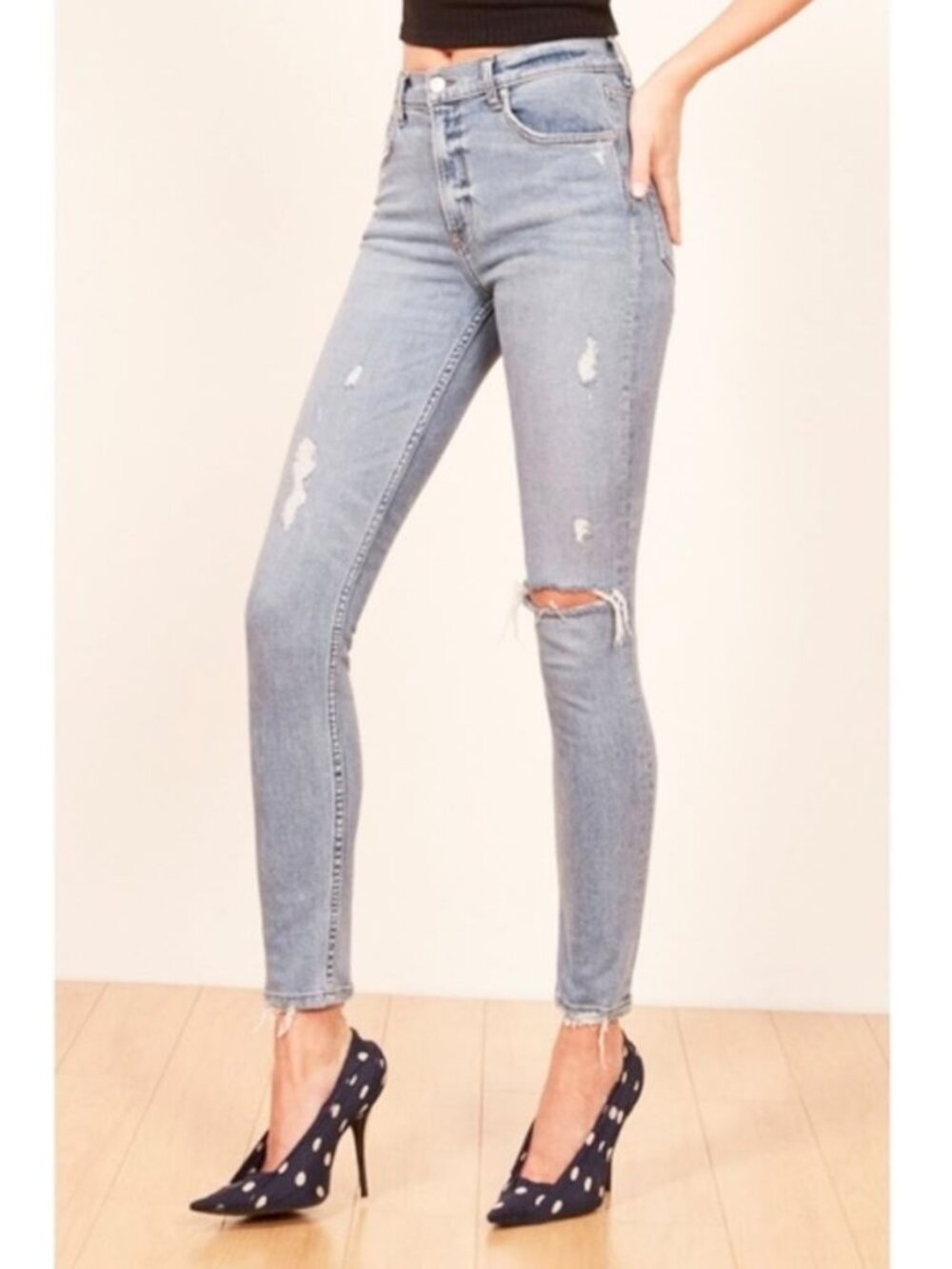 Reformation High And Skinny Jean In Maui